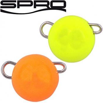 SPRO Jighaken Freestyle Tungsten Bottom Jig Glow 7g Orange/Chartreuse