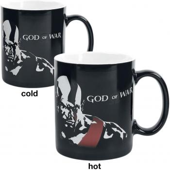 Kratos‑Tasse mit Wärmeeffekt, schwarz