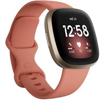Fitbit Versa 3 Smartwatch Pink Clay/Soft Gold