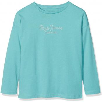 Pepe Jeans Nuria Jr L/S PG501979, T-Shirt Fille, Vert (Hydro), 7 Ans