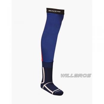 Men's Black Long Motocross Knee Brace Socks