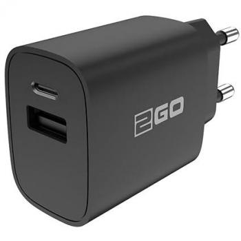 2GO Netzladegerät USB (20 W), USB Ladegerät, Schwarz
