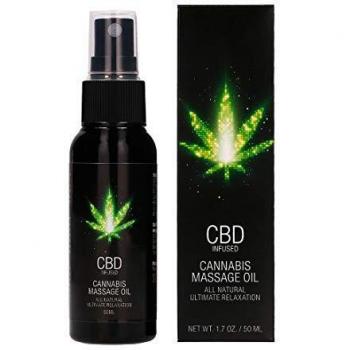 CBD by PharmQuests Huile de Massage CBD Infusée 50 ml Vert S