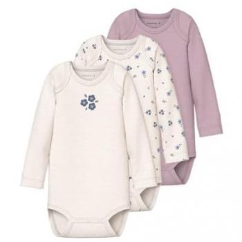 Name It Babybody 3er Pack Jet Stream Flower