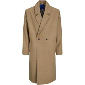Jack & Jones Harry Bežaný čiapkový mantel