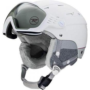 Rossignol Casque Ski Femme Allspeed, Visor Photochromique, Blanc – L
