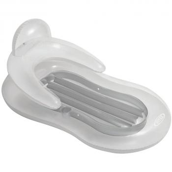 Intex - Colchoneta hinchable transparente perla - 155 x 97 cm