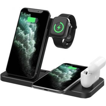 Apple 15W Schnelllade-Dock 4‑in‑1: Uhr, AirPods Pro & iPhone 12/11/XS/XR/X/8