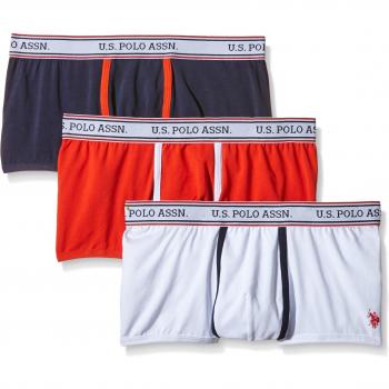 U.S. Polo Assn. - 3Pack Uspa Logo Lowr, Ropa Interior Íntima para hombre, blu/rosso/bianco