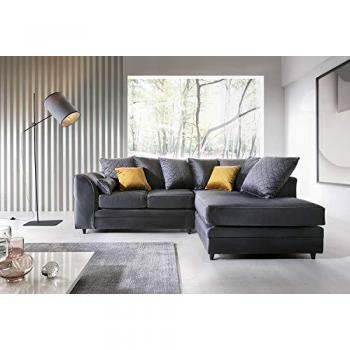 Chicago Right-Hand Facing Velvet Corner Sofa - Spill-Proof