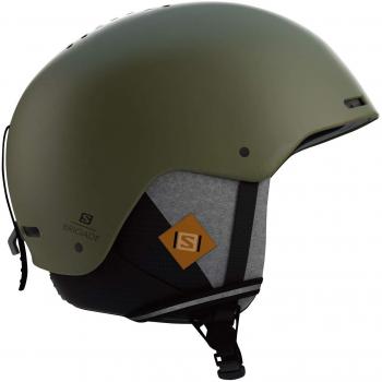 Salomon Brigade+ Casco de Esquí y Snowboard para Hombre, Carcasa ABS, Tecnología Smart, Circunferencia: 56-59 cm, Verde