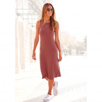 LASCANA Braun Basic Kleid für Damen - Größe 36