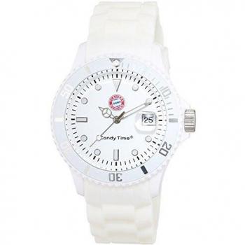 FC Bayern München Unisex-Armbanduhr in Weiß