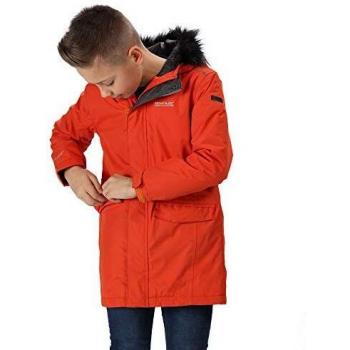 Perry Regatta Kindermarke: Wasserdichte Isolationsjacke mit Kapuze XS (Rost-Orange)