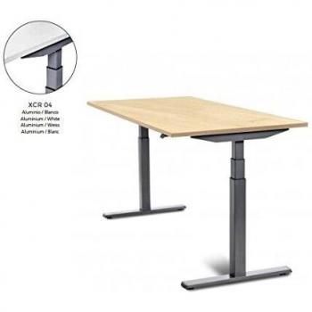 MESA DE ROCADA ELÉCTRICA AJUSTABLE EN ALTURA E-TABLE 160X80CM COLOR BLANCO