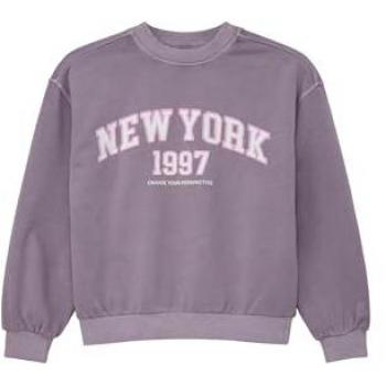 Waschungs-Sweatshirt mit Frontprint