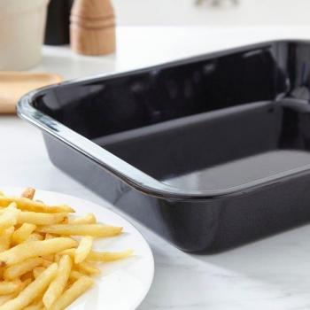 Baker & Salt Wham Enamel Roaster Black 360mm