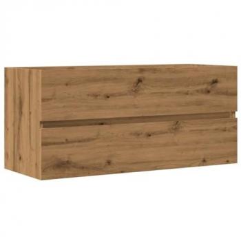 Chambre de Bain – Armoire Lavabo en Chêne Artisanal 100x38,5x45 cm