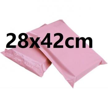 100pcs Large Pink Poly Mailers 38x52cm