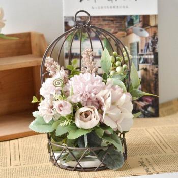 Nordic Style Hanging Birdcage Shelf