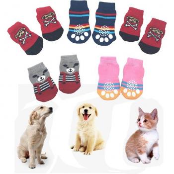 Dog Anti-Slip Cotton Socks - Winter Warmth, Pet Cleanliness Supplies