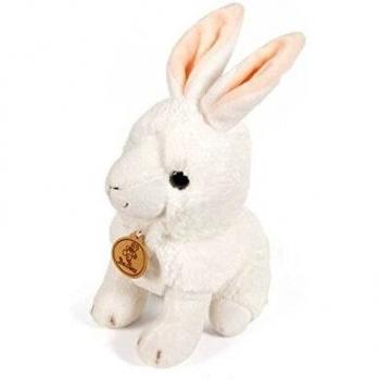 Peluche Tradizionale con Riproduzione Fedele di Un Coniglio Morbidissimo in Lana di Alta Qualità, Dimensioni di 20 cm e Codice Prodotto DE.Car 2 SRL MORBIDELLI 26131