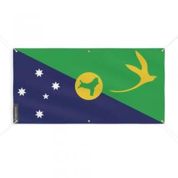 Christmas Island Flag Banner 6 Grommets 60x120cm Polyester