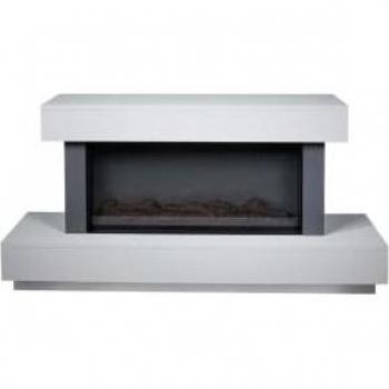 Suncrest Madison Electric Fire White;Grey 744cm H X 1,500cm W X 340cm D