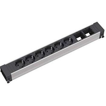 Bachmann Steckdosenleiste Conference Power Strip ALU (6 x, Schuko, 0 m)