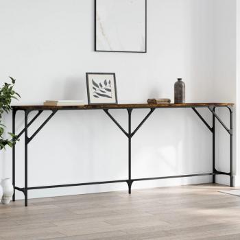 Vidaxl - Console Table Smoked Oak 200x29x75 cm Engineered Wood