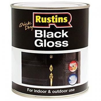Rustins Quick Dry Black Gloss 500ml