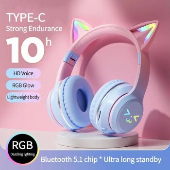 Cuffie Gatto Violette Bluetooth
