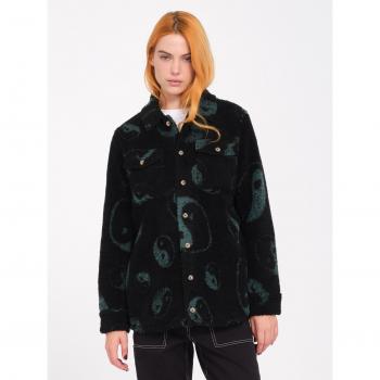 Volcom Silent Sherpa Chaqueta Negra Ultra Cómoda