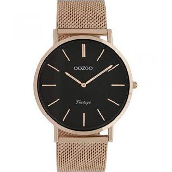Oozoo Vintage rose/pinkgrey sehr flach Milanaisearmband Ø40mm 7332mrp