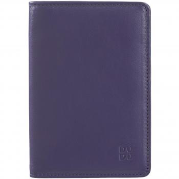 Titular de pasaporte de cuero DUDU y tarjetas de crédito RFID multicolor