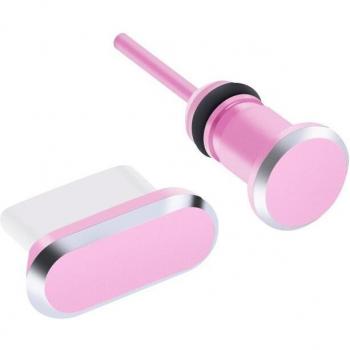 2pcs USB Type-C and 3.5mm Earphone Jack Dust Plugs for Xiaomi Huawei P20 Samsung Galaxy S9 S10 Plus