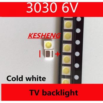 EVERLIGHT 50pcs High Power 1.8W 3030 Cool White LED