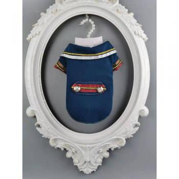 Small Dog Officer Two Piece Suit with Shirt