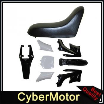 Carenado Completo para Bici Motocicleta Kids: Guardabarros + Asiento de Espuma 47/49cc – Apollo, Orion, Mini Dirt Bike (7 Artículos)