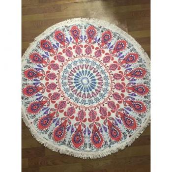 Round Microfiber Printed Beach Towel - Summer Edition