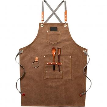 Barista Canvas Kitchen Apron for Men and Women