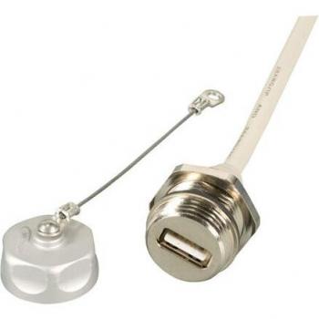 IP67 M20 USB2.0 Einbaubuchse, A-A, 0,5m