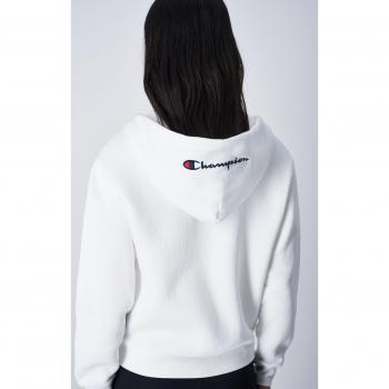 Sudadera Champion con cierre completo para mujer color blanco M