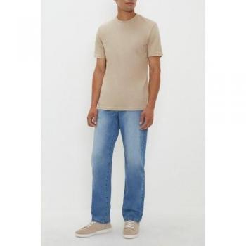 Jeans dritti stone wash del Maine