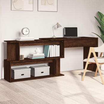 VIDAXL - Scrivania Angolare Rovere Marrone 200x50x76cm Legno Multistrato