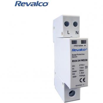 Protector de Sobretensión 1p+n 30ka 275v transitorio 1 módulo (retractilado)