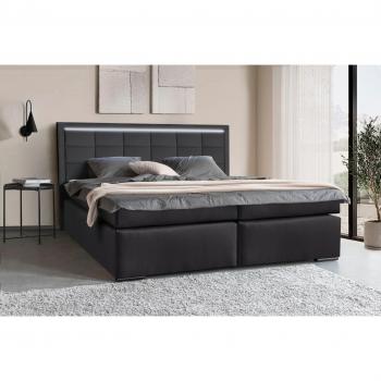 BOXSPRINGBETT COLLECTION AB „Athena 30‑Jahr” – 193 × 208 cm, Holzwerkstoff, Spanplatte, LED‑Schein