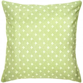 Housse carrée de coussin jaune « Goa ERWIN M. »