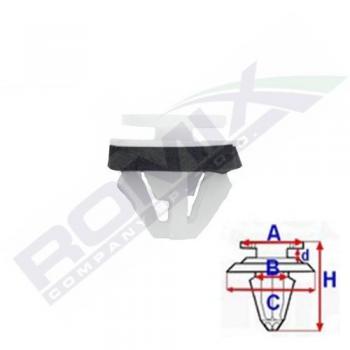 Clip de fixation pour revêtement intérieur ROMIX C70305