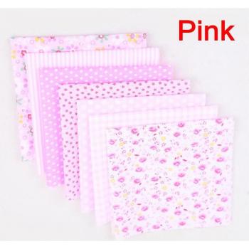9 Color Patchwork Fabric Bundle for DIY Sewing (25x25cm)